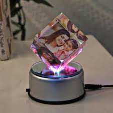 Special Personalized Rotating Crystal Cube