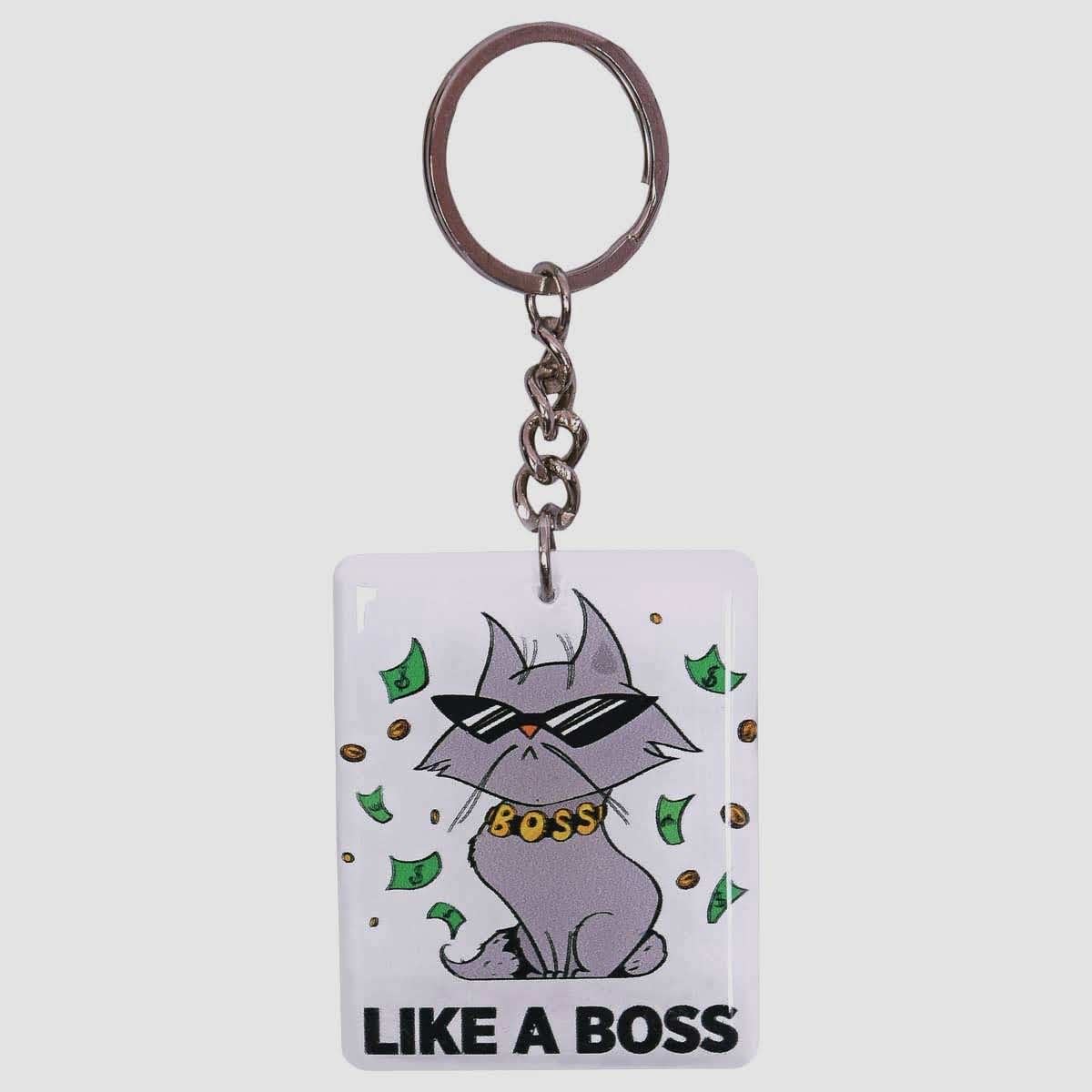 Like A Boss Keychain
