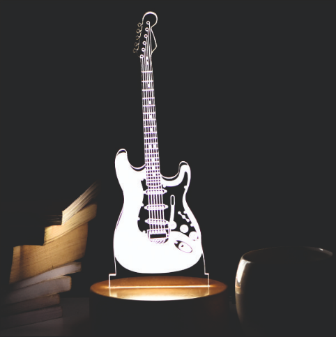 GUITAR CHORDS 3D LED Acrylic Lamp