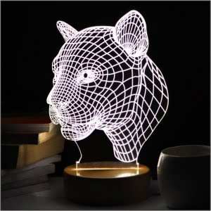Tiger 3D LED Acrylic Lamp
