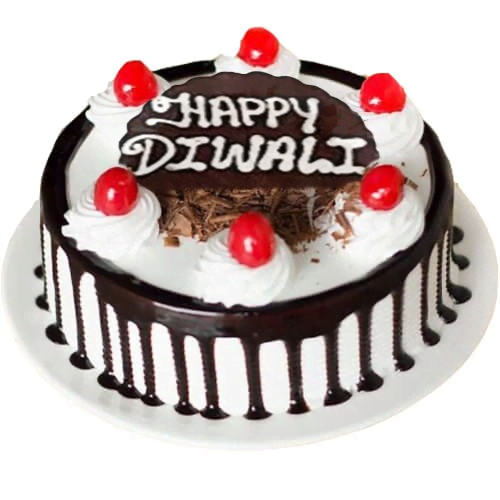 Black Forest Diwali Cake