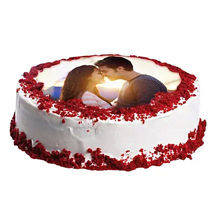 Red Velvet Photo Cake