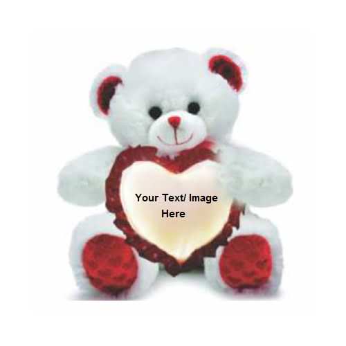 White Photo Personalized Teddy