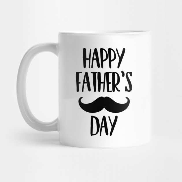 Happy Fathers Day Moustaches Mug