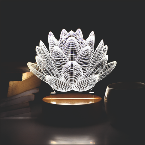 LOTUS 3D LED Acrylic Lamp