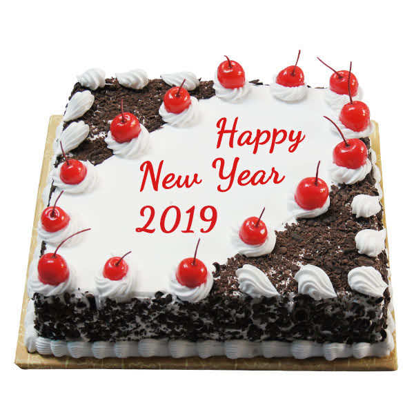 New Year Blackforest Cake