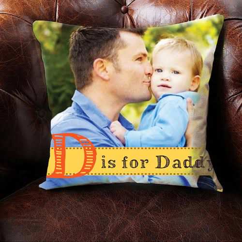 D is For Daddy Cushion