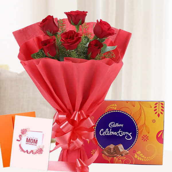 Celebration Roses With Card