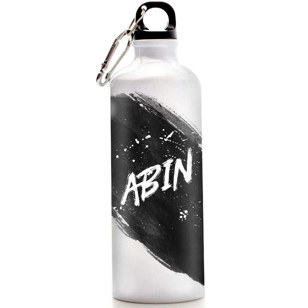 Personalized Name Sipper Bottle Black