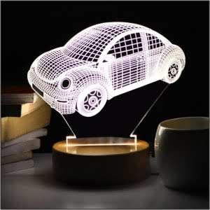 Bettle 3D LED Acrylic Lamp