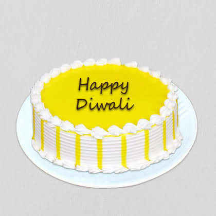 Pineapple Diwali Cake