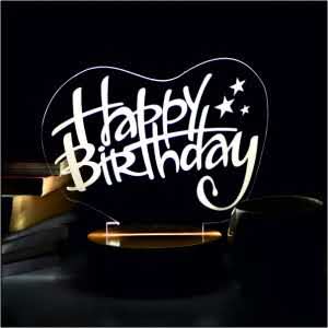 Birthday 3D LED Acrylic Lamp