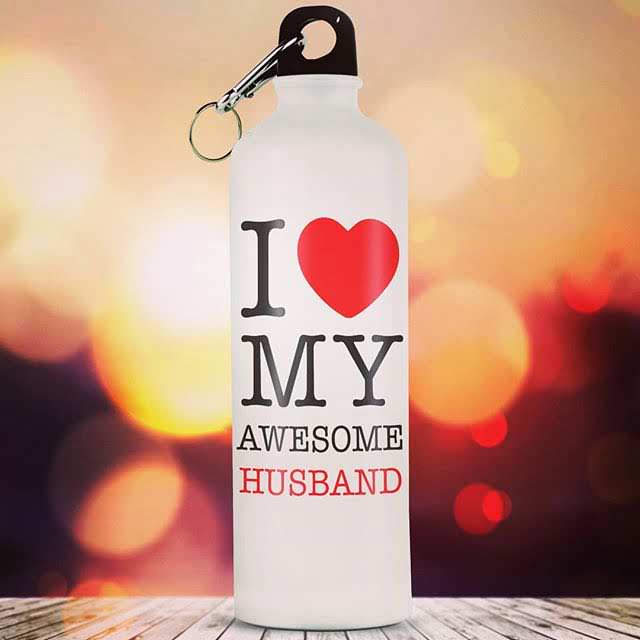 I Love My Husband Shipper Bottle
