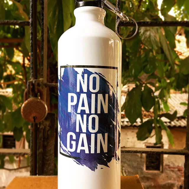 No Pain No Gain Sipper Bottle