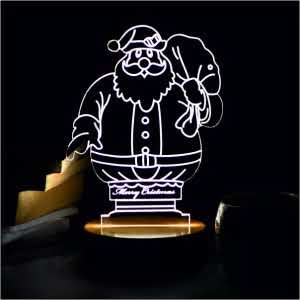 Santa 3D LED Acrylic Lamp