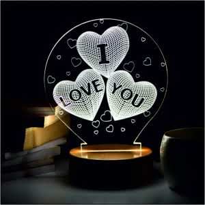 I Love You 3D LED Acrylic Lamp