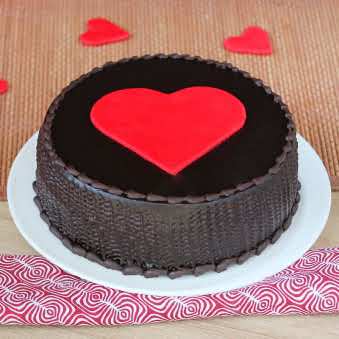 Heartfelt Truffle Cake