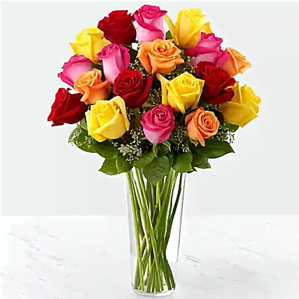 Mix Roses Vase