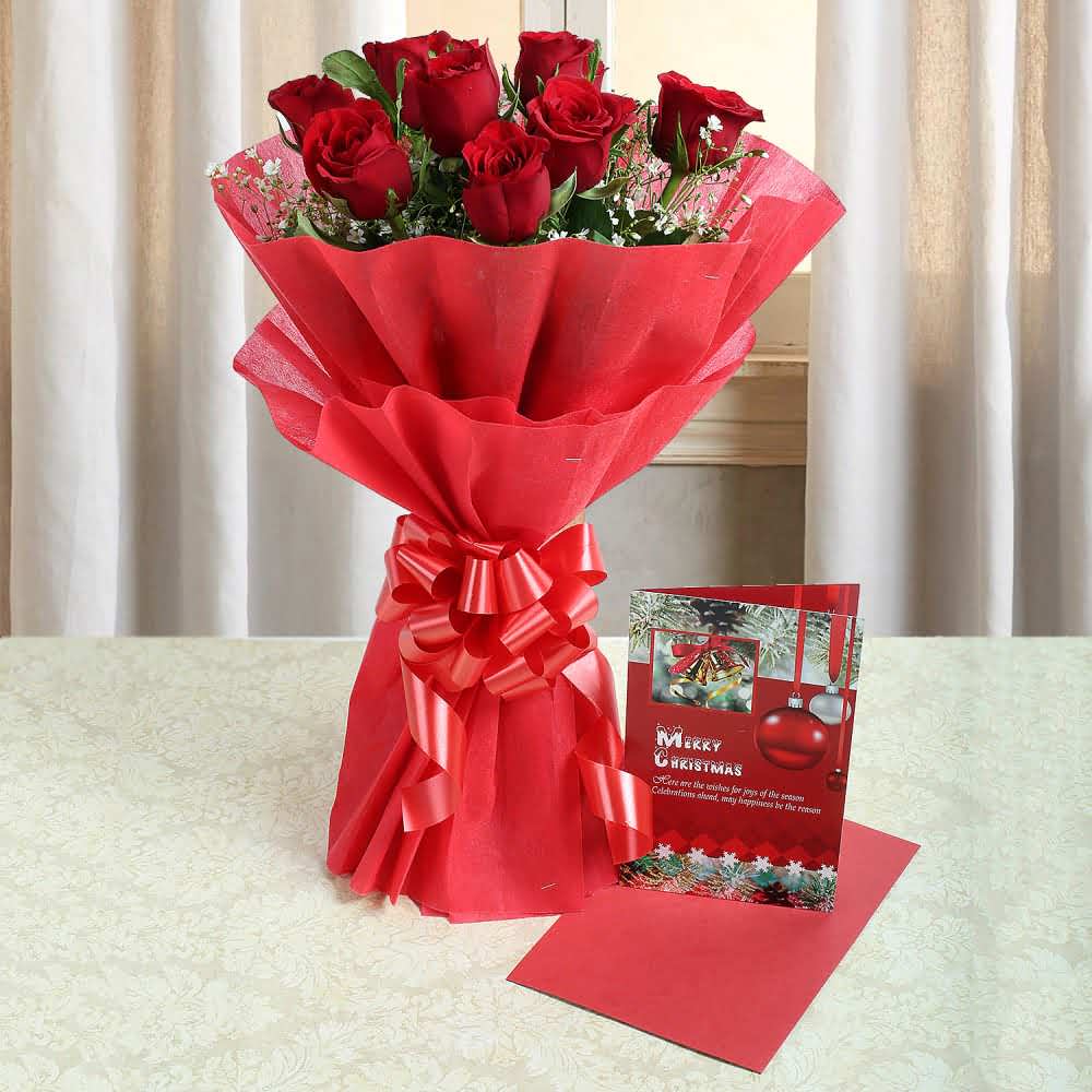 Enticing Red Roses Greeting