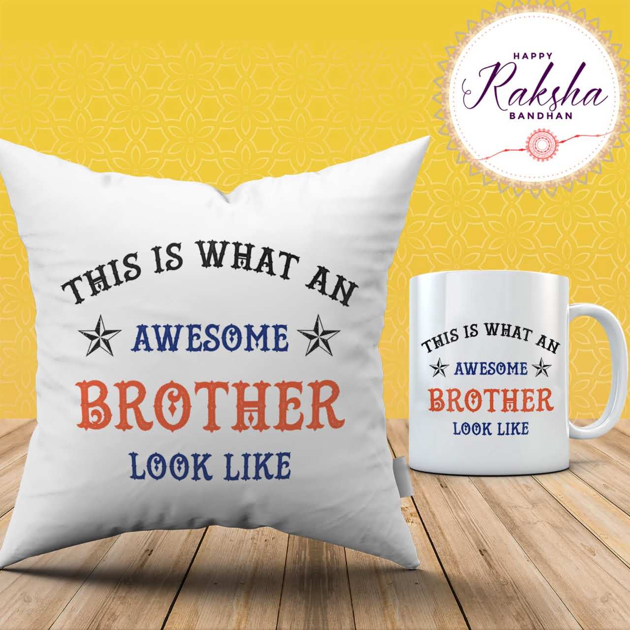 Awesome Bro Cushion Mug Combo