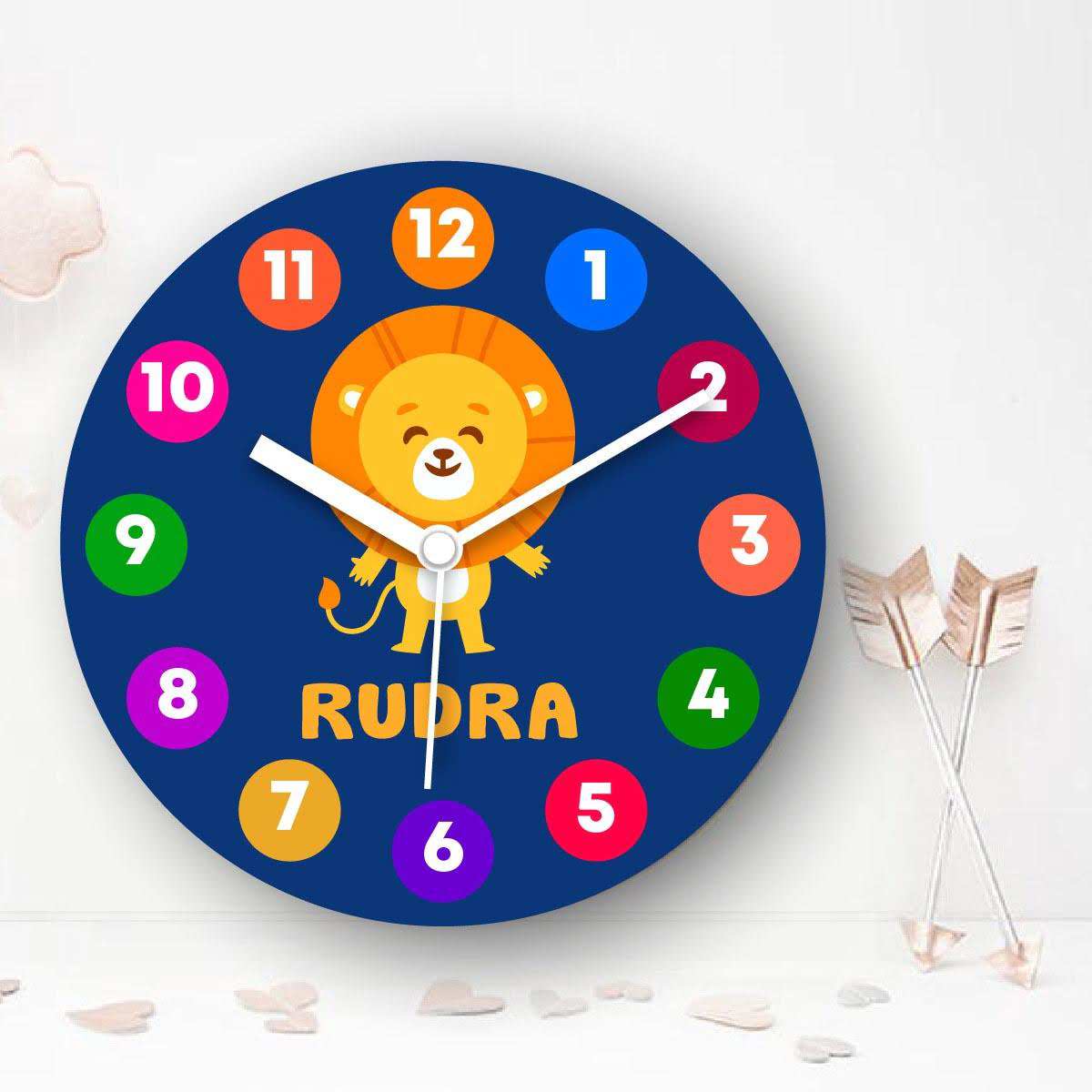 Personalised shop kids clock