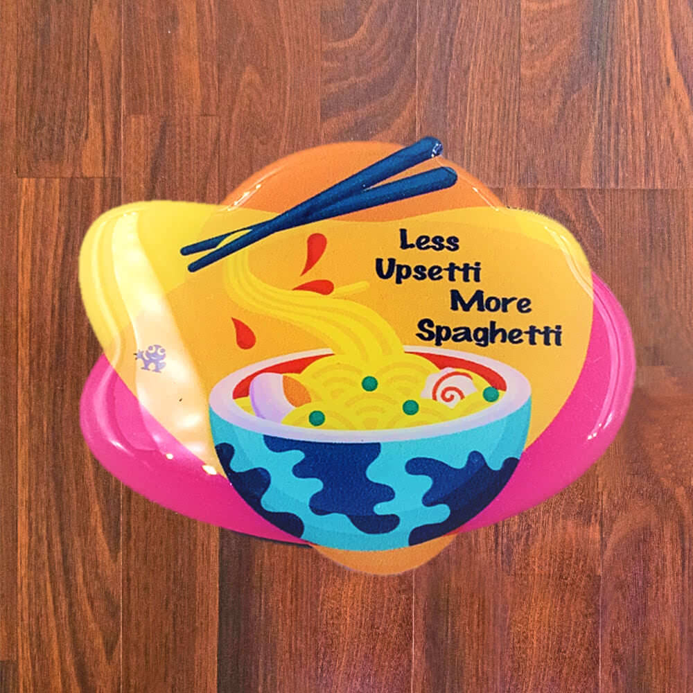 Less Upsetti More Spaghetti Fridge Magnet