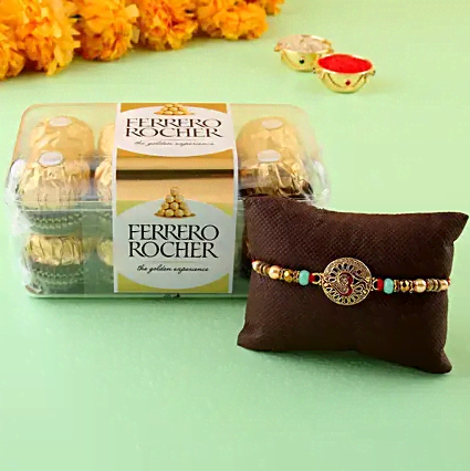 Rakhi With 16pc Ferrero Rocher