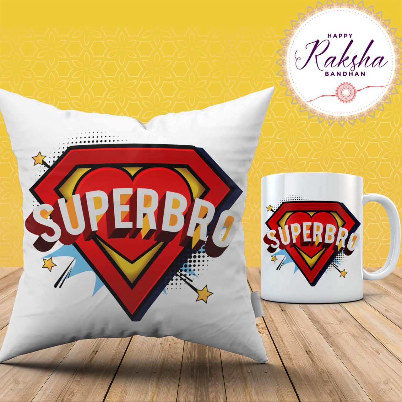 Super Bro Cushion Mug Combo