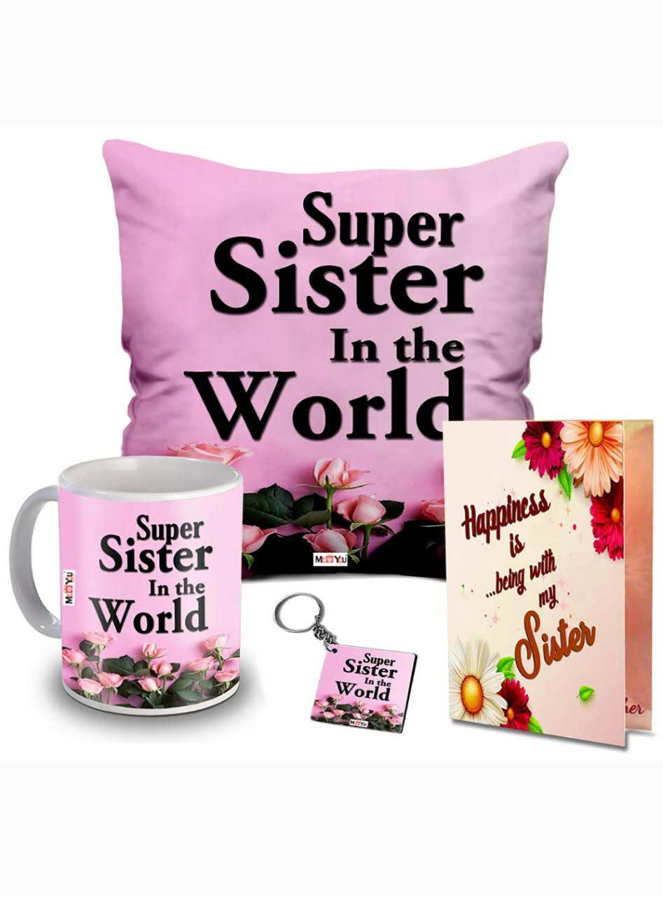 Super Sister Cushion Mug n Key Chain Combo
