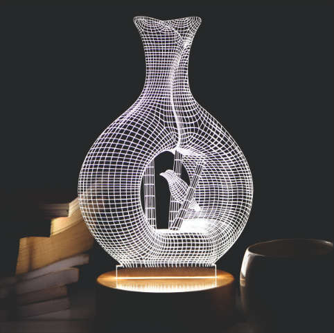 NEST 3D LED Acrylic Lamp