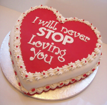 Love You Designer Coffee Cake