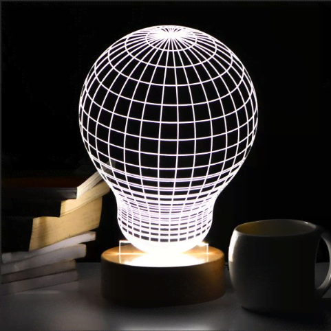 BULB 3D LED Acrylic Lamp