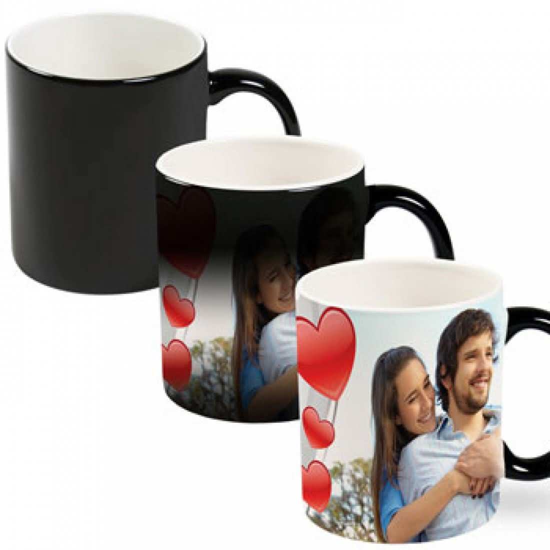 Personalised Magic Black Mug