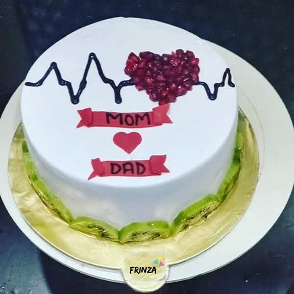 Cake For Mom Dad Themed Cakes Online Designer Cakes Delivery In India Frinza