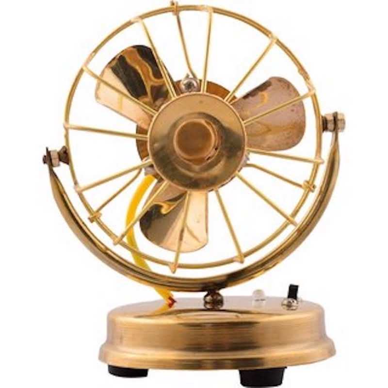 ANTIQUE TABLE FAN WORKING WITH CHARGEABLE BATTERY