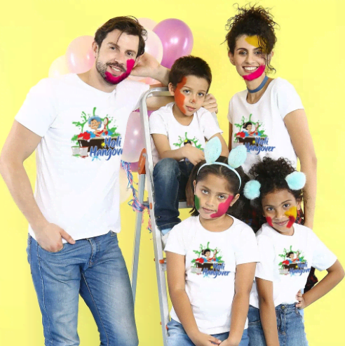 Holi Hangover Family Tees