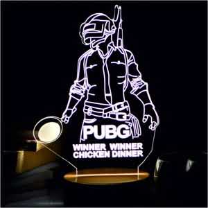 PUBG 3D LED Acrylic Lamp