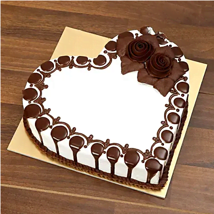 Heart Shaped Chocolate Cake
