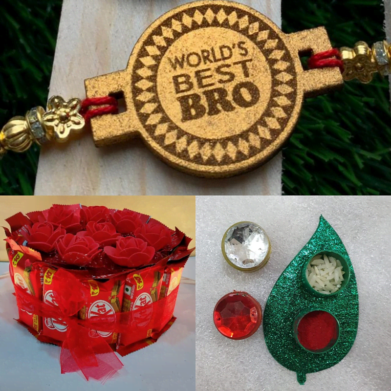 Kitkat Bouquet n Rakhi Combo