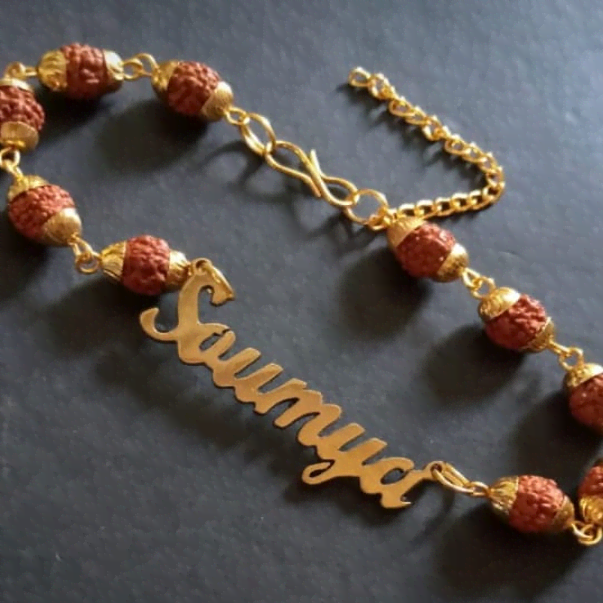 Rudraksha Personalised Name Rakhi