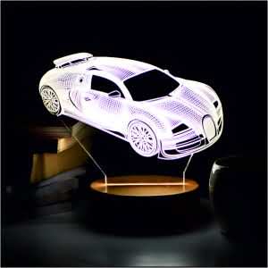 Buggati Veyron 3D LED Acrylic Lamp