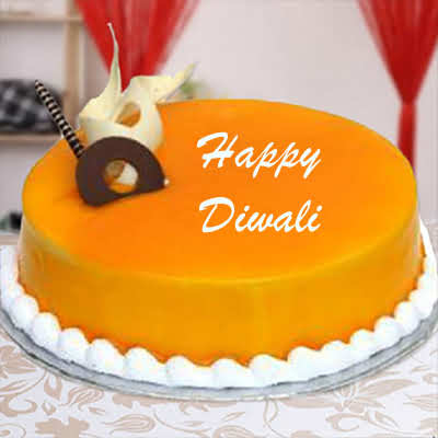 Happy Diwali Mango Cake
