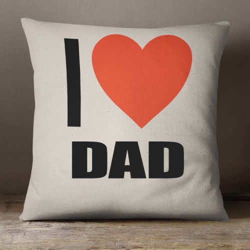 I Love Dad Cushion