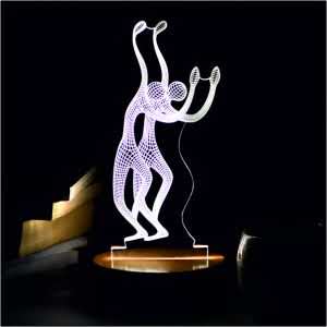 Dance Shaped 3D LED Acrylic Lamp