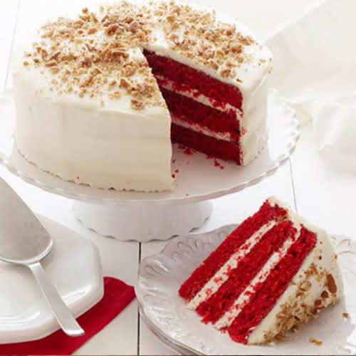 Classic Eggless Red Velvet Cake