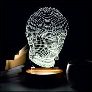 Buddha 3D LED Acrylic Lamp