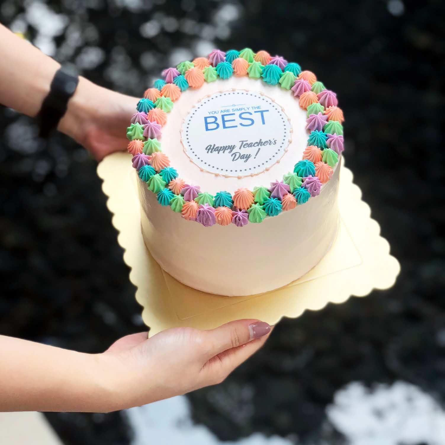 Special Teachers Day Photo Cake